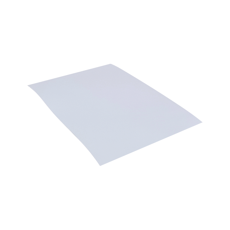 25um lyshvid aluminiseret PET-film dækklæbende papirklistermærke 