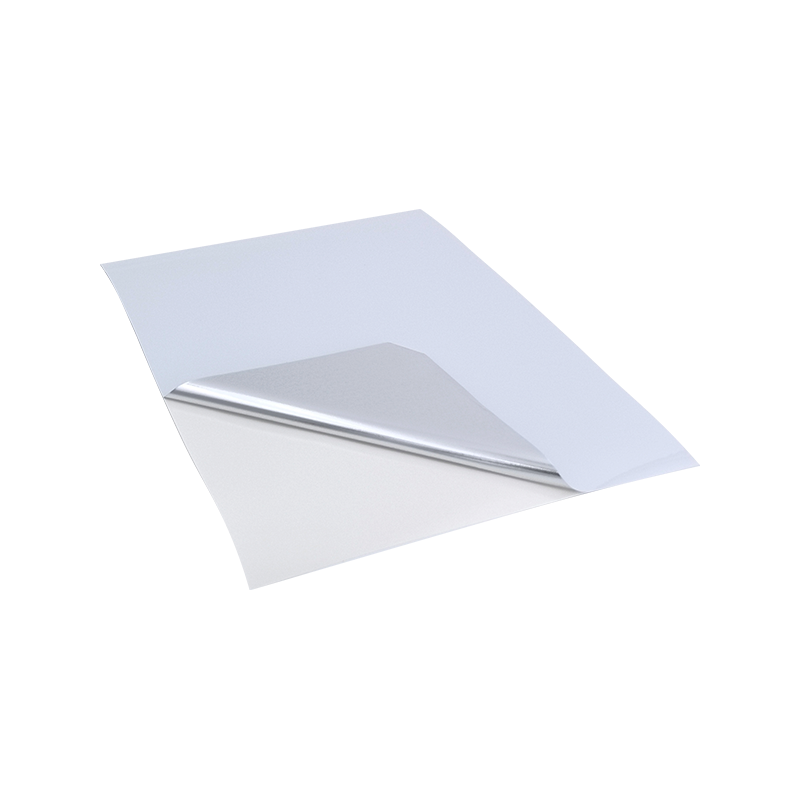 25um lyshvid aluminiseret PET-film dækklæbende papirklistermærke 