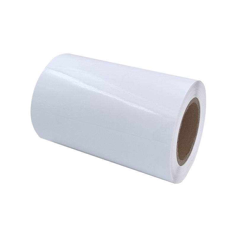 25um lyshvid aluminiseret PET-film dækklæbende papirklistermærke 