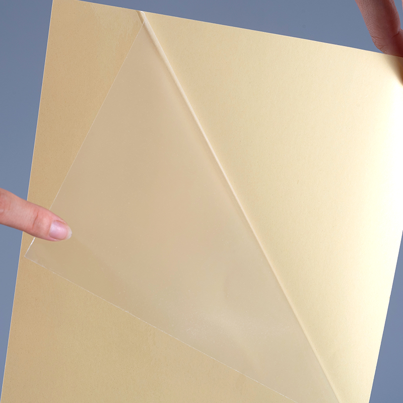 50mic gennemsigtig selvklæbende polyester film Vinyl klistermærke Udskrivning etiket Jumbo Roll