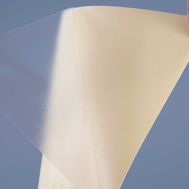 50mic gennemsigtig selvklæbende polyester film Vinyl klistermærke Udskrivning etiket Jumbo Roll