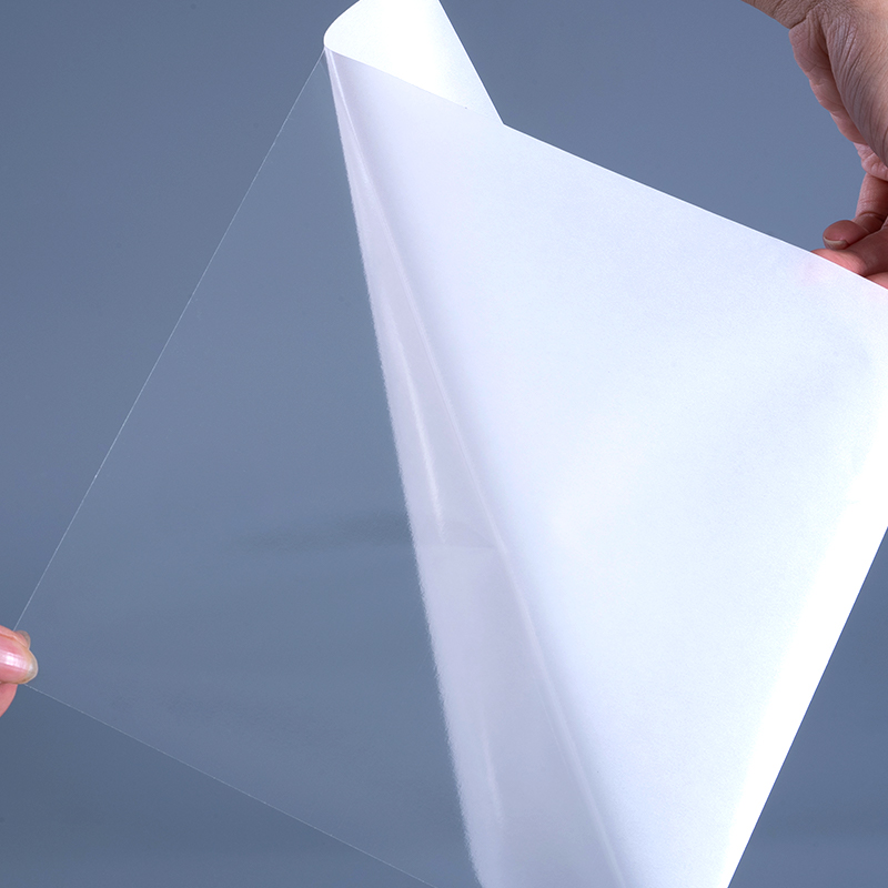 25mic transparent PET-film med aftagelige klæbende klare polyesteretiketter