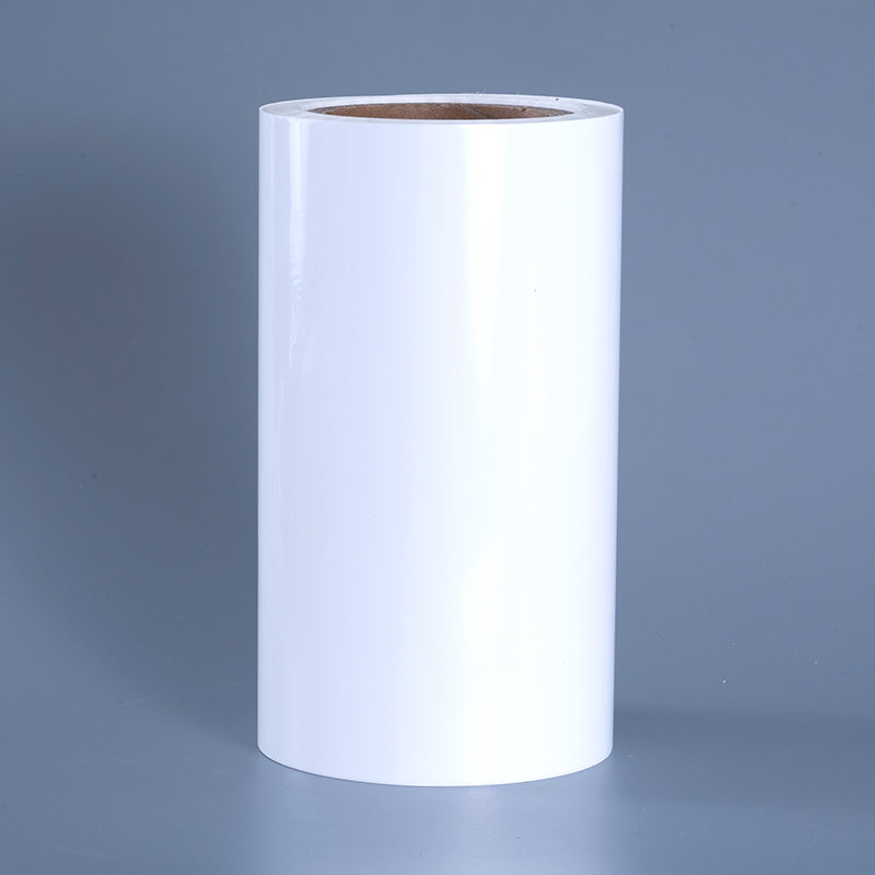 25 mikroglans PET vinylfilmetiketmaterialer med akrylklæbende jumborulle til inkjet-udskrivning
