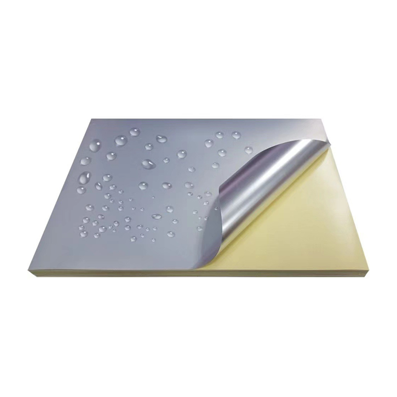 50mic Matt Silver PET Label materialer med stærk solvent klæbemiddel og oliebaseret belægning