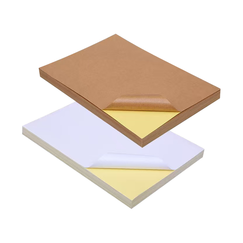 85gsm selvklæbende kraftpapir med akryllim og gul liner