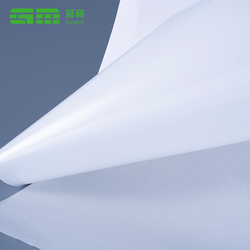 75mic Frozen PP Syntetisk Papir Etiketrulle med Frosset klæbemiddel