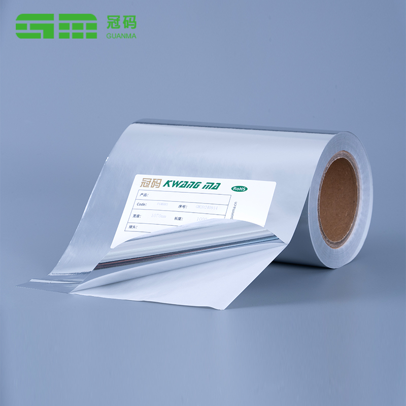 50mic blank sølv PP selvklæbende papir Jumbo rulle med dæklim